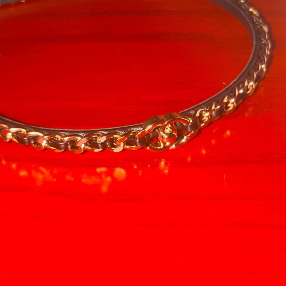 CHANEL CC Turnlock Chain Lambskin Headband - Picture 10 of 11